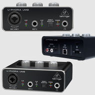 BEHRINGER U-PHORIA UM2 Audiophile 2x2 USB Audio Interface with XENYX Mic Preamplifier