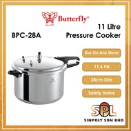 BUTTERFLY 7L/11L Stovetop Aluminium Pressure Cooker BPC-24A/BPC-28A