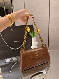 MY&FSNH | Luxury Quilted Soft Tanned Leather Baguette Bag