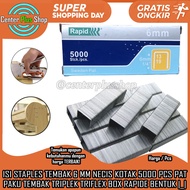 Isi Necis Rapid Sweden Pat Stafles Refill Ukuran 6 Mm Digunakan Untuk Isi Staples 13/6 Paku Masang J