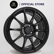 New Sport Rim Original RAXER RP10X (Flow forming) 15x7 4x100 ET35 Matt Black 15 inch 15 inci Mr Whee