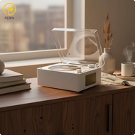 Perfk Rechargeable Bluetooth Cd Player USB Playback Retro CD Player Deep Bass Audio Device Top-Loadi