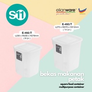 S11 x Elianware E-492 E-493 E-492/T 9L 14L Multipurpose Square Container Bekas Makanan Food Containe