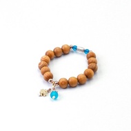 限量台灣檜木手珠14粒8mm 幸運草 重油檜木佛珠念珠 兒童手鍊串珠