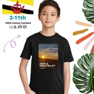 CHILDREN'S TSHIRT SOUVENIR BY BRUNAI MERCHANDISE BRUNEI SERIA KUALA BELAIT/ - PREMIUM QUALITY
