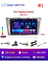用於 2006-2011年 Toyota Camry 汽車音響,1g+32g,9'' Android 11系統,支援fm Gps導航,車載多媒體收音機,支援cvbs倒車攝像頭