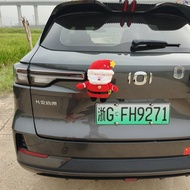 【Ready Stock】 Car Tail Pendant Decoration Christmas Plush Puppet and Doll Car Tail Pendant Decoratio