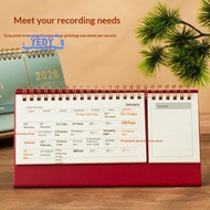 [YEDY-t] Writeable Standing 2026 Desktop Desk Calendar Portable Foldable Table Calendar Academic Pla