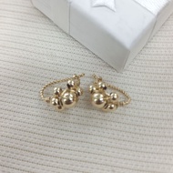 10k goldballs clip earrings