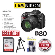 NIKON D80 18-55mm VR (1 YEARS WARRANTY) NIKON DSLR CAMERA EXPECT LEVEL NIKON DSLR
