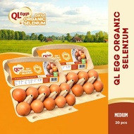 QL Eggs Day 1 Organic Selenium - Medium 20pcs Fresh Egg Farm Fresh Egg Telur Segar