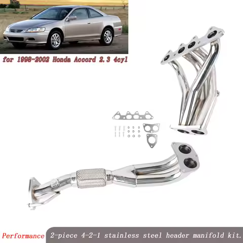 Stainless Steel Exhaust Header 4-2-1 for LS4 F23 DX LX EX L4 2.3L F23 engine Exhaust Manifold