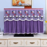 TV Dust Cover 43inches 50Inches Lace LCD TV Dirt-Proof Cover Universal TV Cover 55-Inch