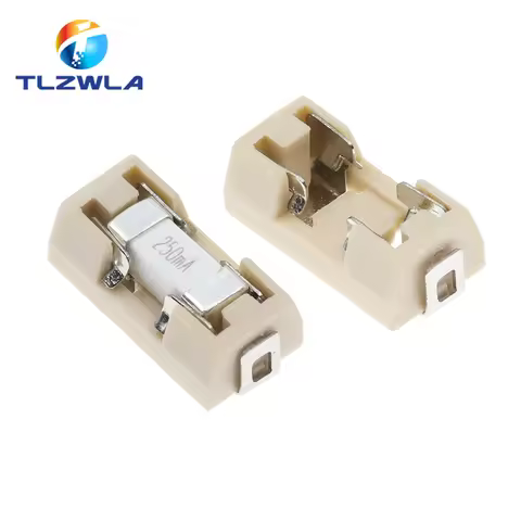 10PCS 1808 0451 SMD Fuse Holder Socket Fuse Box Base Transposon 6.1x2.69mm Temperature Plastic Shell