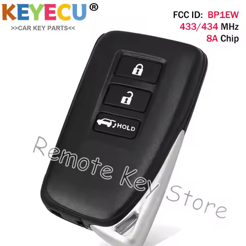 KEYECU BP1EW Aftermarket 3 Button Smart Remote Key 433.57/434.41MHz 8A Chip 89904-48J50 For Lexus RX