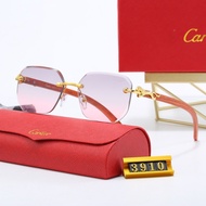CARTIER Irregular Frameless Sunglasses/Fashion Sunglasses/Leisure Travel Sunglasses YW