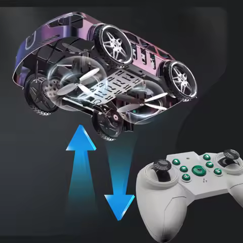 RC Flying Car 2.4GHz RC Quadcopter 2 In 1 Drone-Car Dual Mode Light Electric Land Air Remote Control