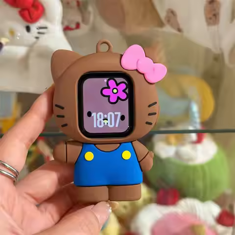 Sanrio 3D Cartooon Hello Kitty Case For Apple Watch 10 9 8 45mm 41mm 44mm 42mm 46mm 49mm for IWatch 
