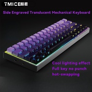 Green Axis Mechanical Feeling Keyboard/68 Keys/Portable Office/Side Engraved Keyboard