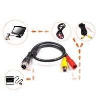 M12 4Pin Aviation Male to RCA + DC Female Extension Cable Adapter For