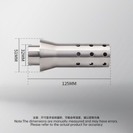 Double Layer New 51mm Muffler Db Killer Motorcycle Db Killer Muffler Silencer Exhaust Silencer 51mm