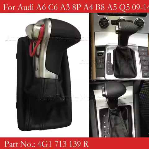 Auto Automatic Shift Knob 4G1713139R For Audi A6 C6 A3 A4 B8 A5 Q5 2009 2010 2011 2012 2013 2014 G1 