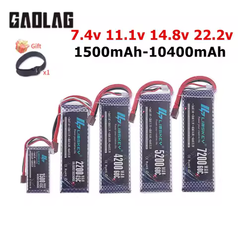 2S 3S 4S Lipo Battery 7.4V 11.1V 14.8V 1500mah 2200mAh 3000mah 4200mah 5200mah 6000mah for RC Car Tr