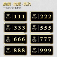 Acrylic Reminder Board Chess Room Mahjong Tea Room Hotel Hotel Creative House Number VIP VIP Signboa