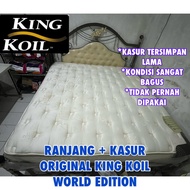 RANJANG + KASUR KING KOIL ORIGINAL WORLD EDITION 180 X 200 King Size Second Masih Bagus