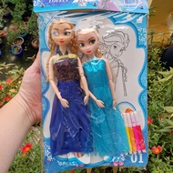 Trò chơi 2 búp bê khớp động chị em công chúa Elsa Anna trong Nữ hoàng băng giá Frozen Walt Disney 20
