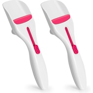 2PCS Sykexonm Cupcake Batter Scoop, Satu Klik Butang Gelongsor Krim Krim Spatula untuk Pembakar Eleg