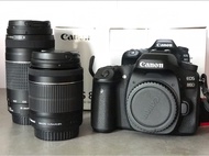 入門單反＋兩支鏡 Canon 80D18-55mm Len Kit ¿Zoom lens EF 75-300mm