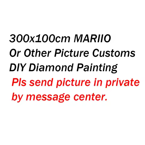 300x100 Amy's Customs DIY Diamond Painting Large Size Full Round Square Diamond Moasic Embroidery Fo