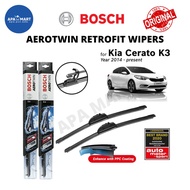 Genuine Bosch Aerotwin Retrofit U Hook Wiper Set for Kia Cerato K3 (Year 2014-Present) (26"/14")