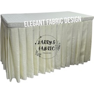 Table Skirting Long Table Cover with Pleats Buffet Table Cover Catering Table Cloth for All Events