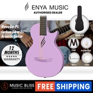 Enya Nova Go Carbon Fiber Acoustic Guitar - Black / Purple