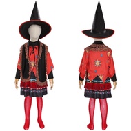 Hocus Pocus-Dani Dennison Cosplay Costume Children Girls Skirt Hat Halloween Carnival