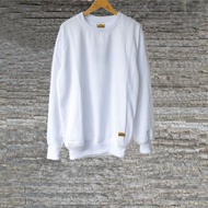 Crewneck Polos Hitam Tebal Pria Wanita Sweater Polos Jaket Switer Pria Wanita Jumbo Tebal Cooton Pre