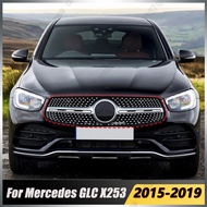 Diamond Style Front Inlet Mesh Grille For Mercedes Benz GLC-Class X253 2015-2019 GLC250 GLC300 GLC35