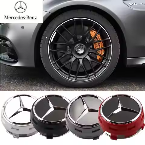 4PCS 75mm NEW Car Wheel Center Hub Caps Cover for Mercedes Benz AMG GLC GLK CLA W166 W163 W221 Inter