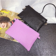 Crocodile Grain Small Square Handbag