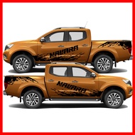 สติ๊กเกอร์แต่งNissan Navara ลายโคลนชายประตู  ชุดแต่งนิสสันนาวาร่า สติ๊กเกอร์ซิ่ง สติ๊กเกอร์ติดรถ sti