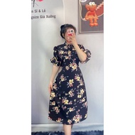 PLUS SIZE | DRESS FLORAL | DRESS MURAH VIRAL |  DRESS VIETNAM | DRESS FAKE BUTTON | DRESS MURAH | DRESS BUNGA