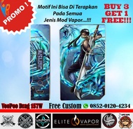Original Garskin Mod Vape VooPoo Drag 157W Free Custom Gambar - Kubi