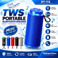GT 112 GT-112 PORTABLE BLUETOOTH SPEAKER FOR SMARTPHONE LAPTOP COMPUTER GT112
