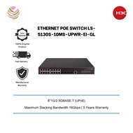 H3C LS-5130S-10MS-UPWR-EI-GL L2+ ETHERNET POE SWITCH - 8*2.5G, 2SFP+, AC