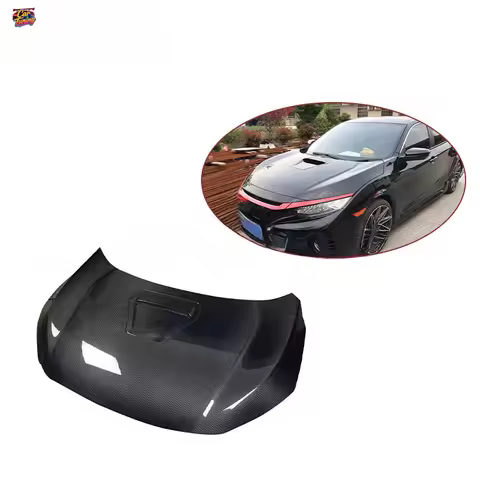 Suitable for Honda Civic FK7 FK8 Type-R 2016+ modified carbon fiber hood car engine cover