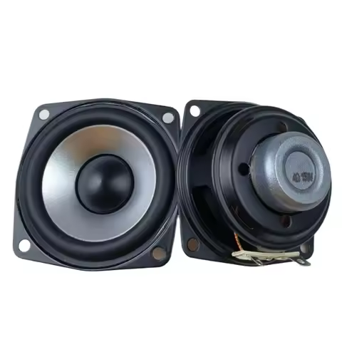 SOTAMIA 2Pcs 2.5 Inch Full Range Bass Speaker 66mm 4 Ohm 15W Amplifier Loudspeaker Rubber Edge Hifi 