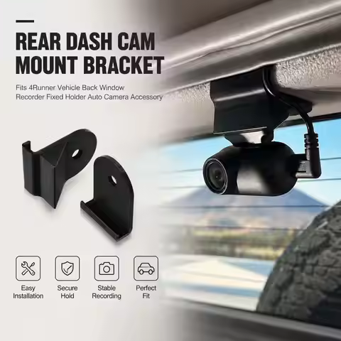 Rear Dash Cam Mount Bracket Fits 4Runner Vehicle Back Window Recorder Fixed Holder Auto Camera Acces