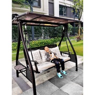 Outdoor Swing Chair Balcony Villa Outdoor Hanging Chair Anti-corrosion Iron Art Cradle Swing Indoor 